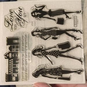 Cling stamp set Fashionista CTMH/Stampin Up